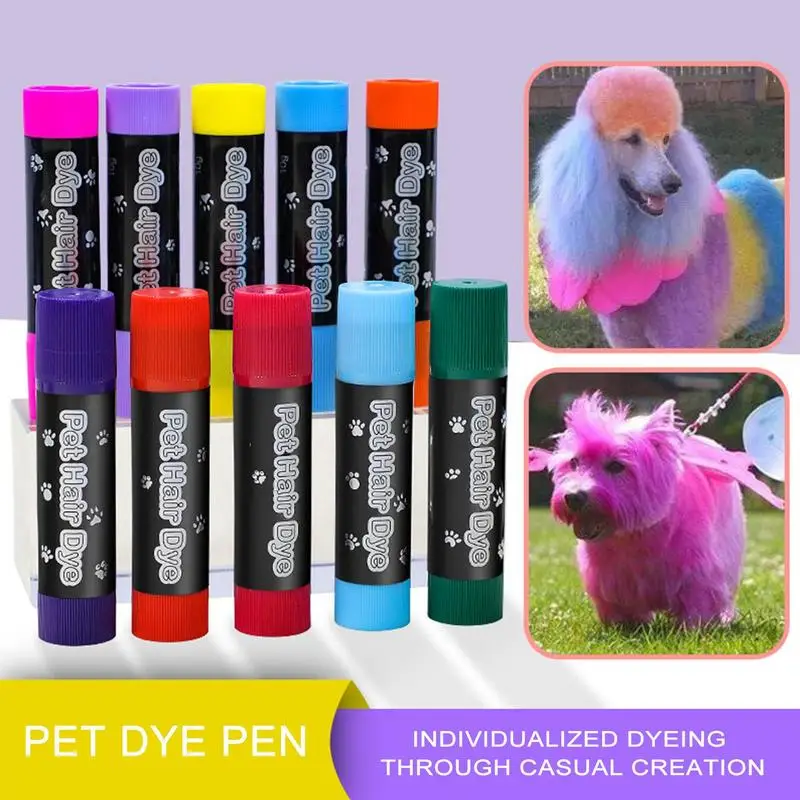 Pintura para s, 12 colores, tinte para el cabello lavable para mascotas, pintura para piel, marcadores para marcar animales de granja para ganado, caballos, mascotas, colores temporales para el cabello - Imagen 3