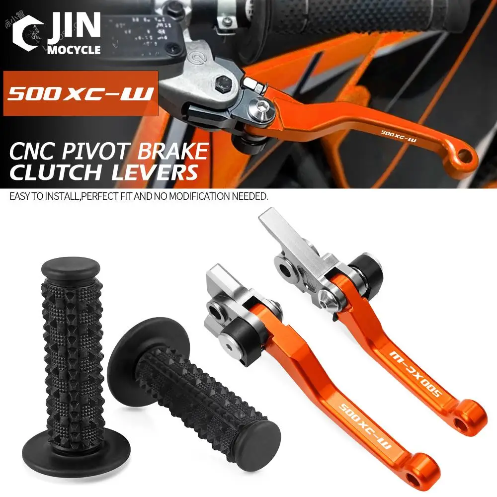 

For 500XCW 500 XC-W 2012 2013 Motocross Non-slip Hand Grips Handlebar CNC Dirt Bike Brake Clutch Levers Motorcycle Accessories