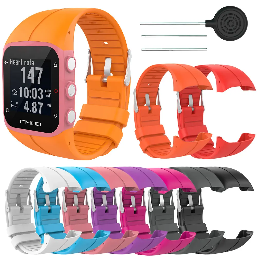 

Watchband For Polar M430 Running Smart Watch Replacement Bracelet Silicone Wrist Strap for POLAR Boneng M400 M430 Watch