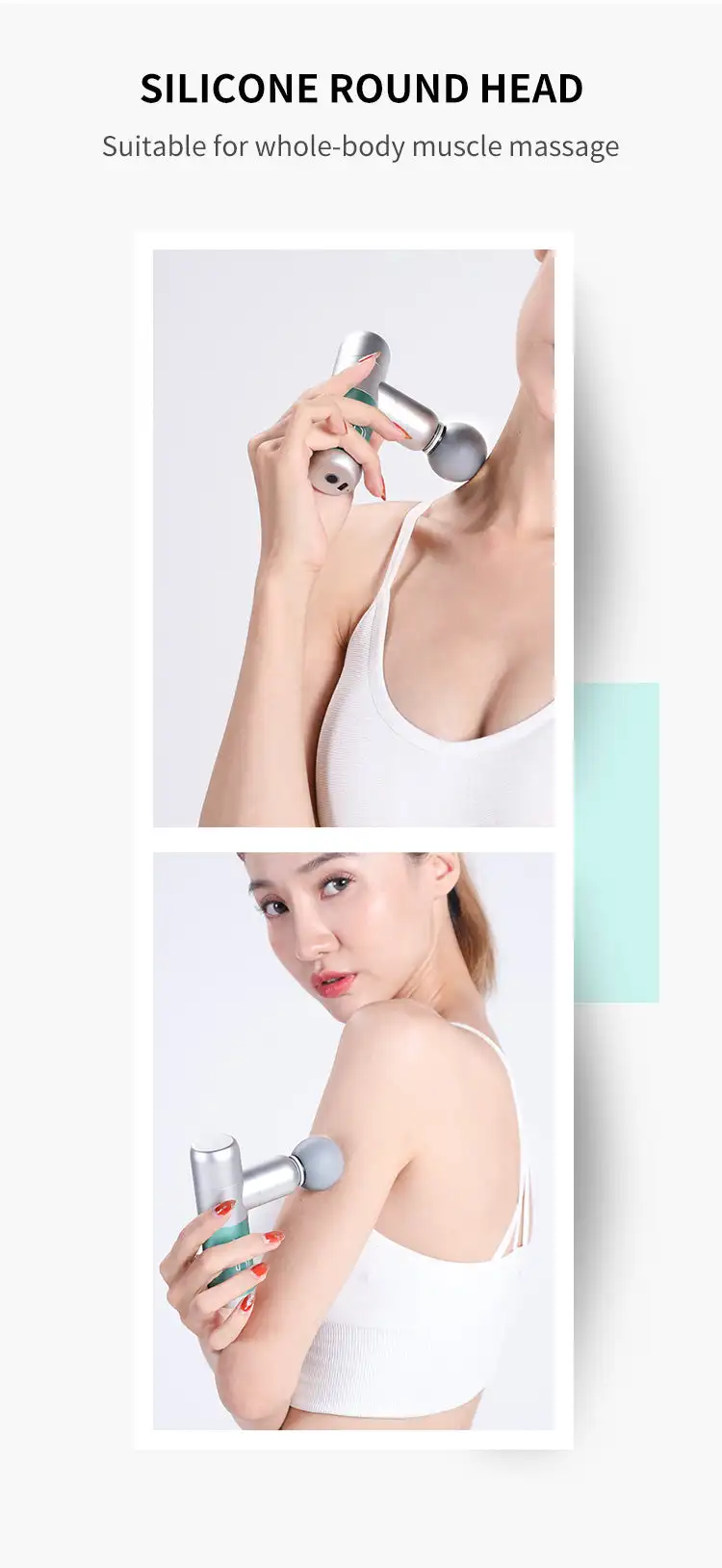 NEW KICA K2 MINI Fascia Gun Electric Body Massage 4 Vibration Speeds Handheld fo