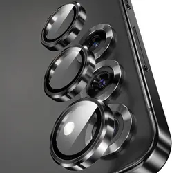 Ultra Clarity Tempered Glass Camera Lens Protector - Premium Accessory - S25 (Black)