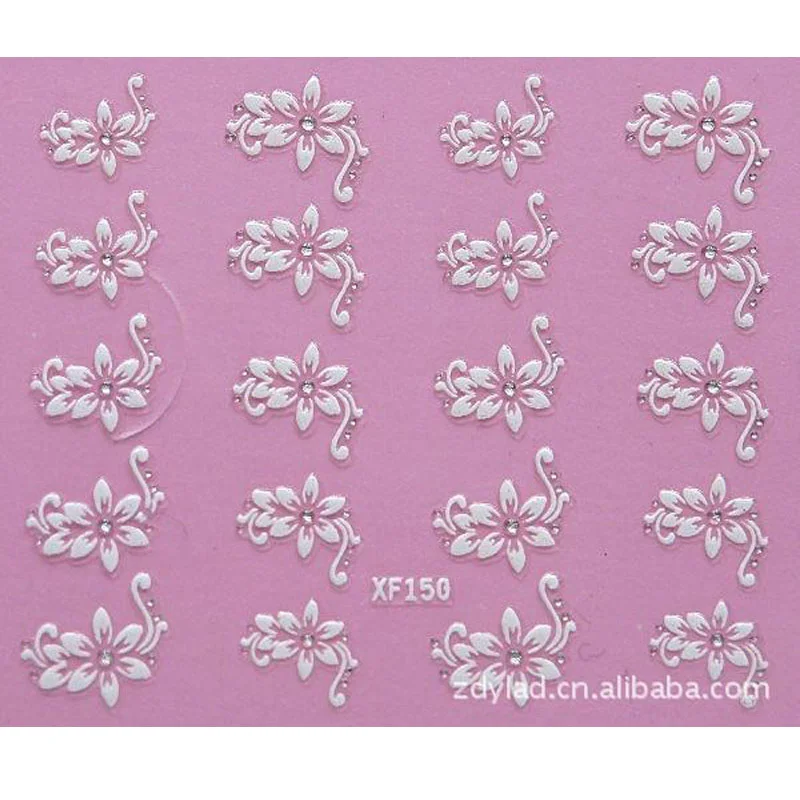 Waterproof Water Transfer Nails Art Sticker 3D Flower Design for Girl And Women Manicure Tools Nail Decoration Decals nail stickers nail art decoration nail decals