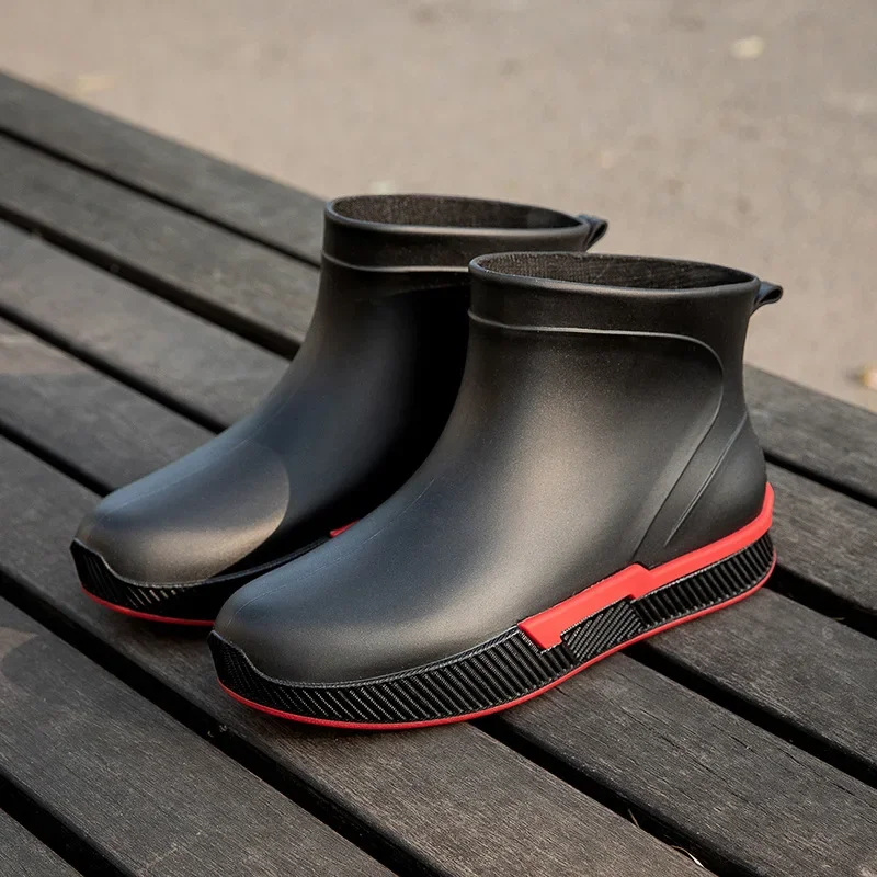 New Casual Versatile Rain Boots Non-slip Wear-resistant Fashion Warm Outer Wear Water boots Rain Boots Women's Waterproof Shoes