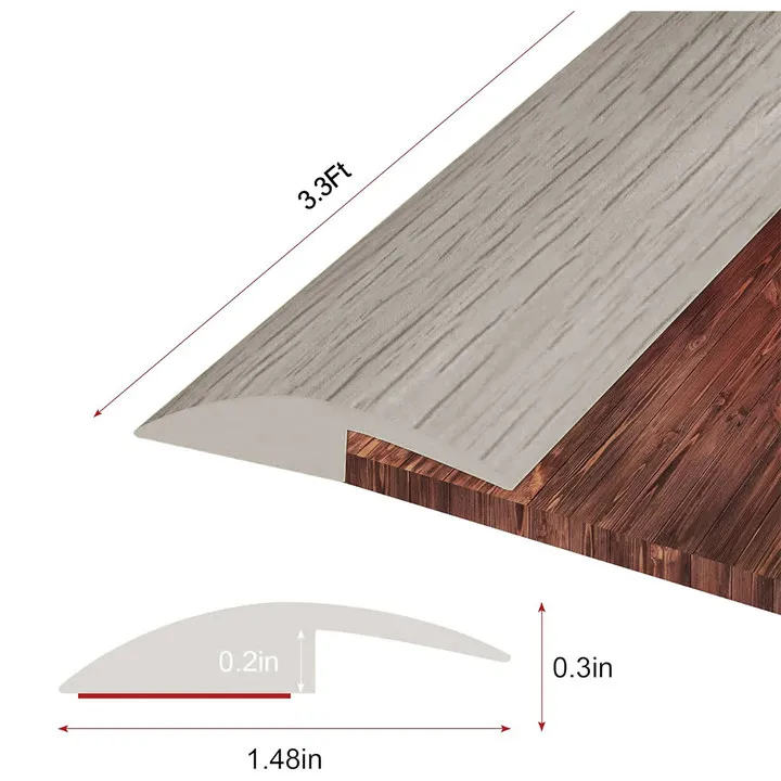 Floor Transition Strip Edge Closing Strip Self Adhesive Flat Laminate Floor Cover Strip Floor Edge Trim Threshold Sealing Strips images - 6