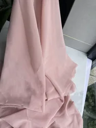 Elegant White Ivory Chiffon Fabric - Luxurious Georgette for Bridal Veils, Wedding Decor, and DIY Creations (Dark Pink)