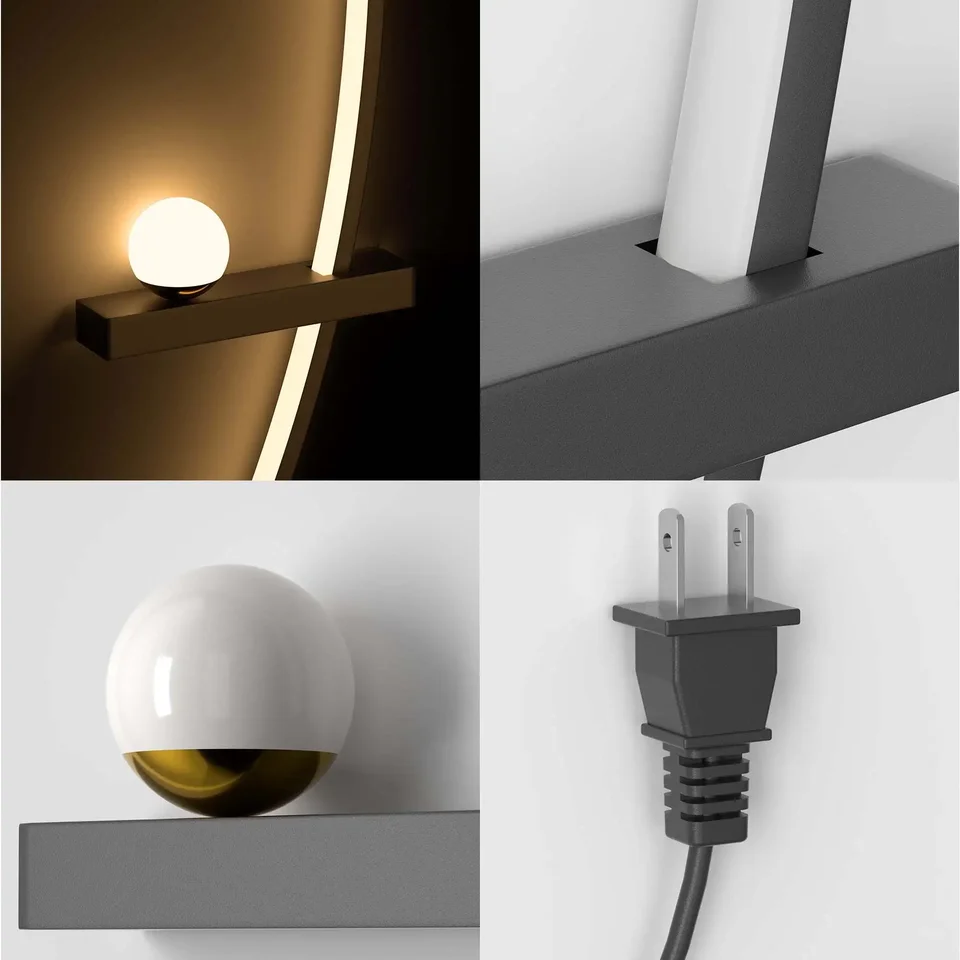 Adjustable LED Wall Sconce Set for Bedroom