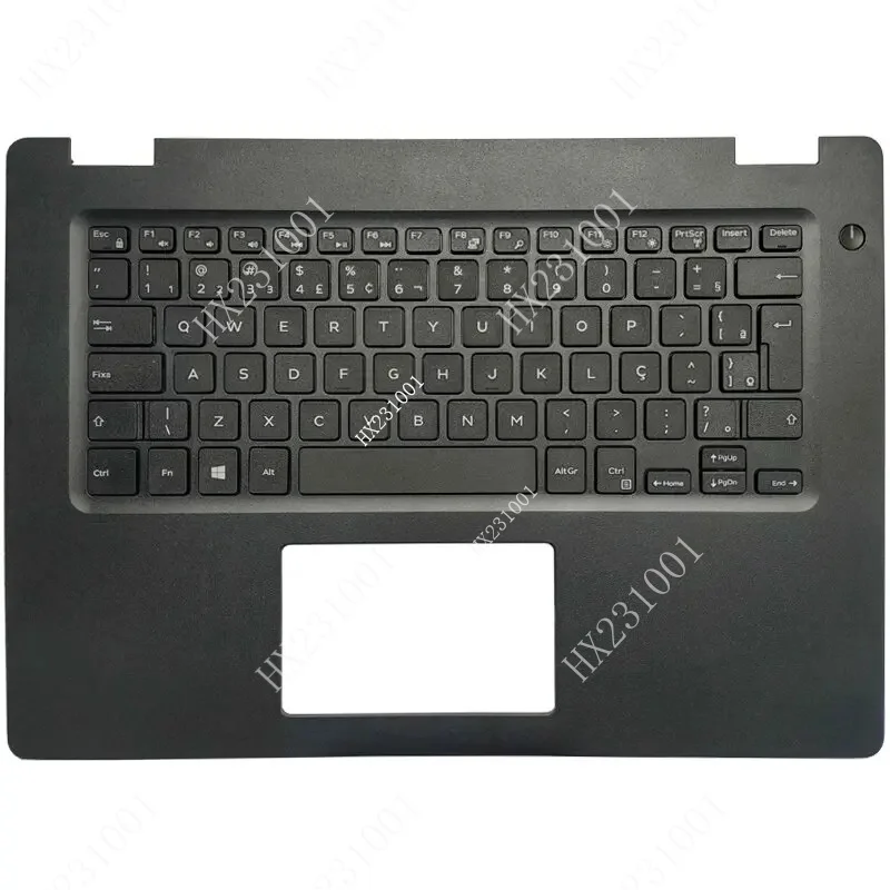 Dell Latitude 3490 E3490용 새 브라질/미국/러시아/스페인어 키보드(손목 받침대 상단 커버 케이스 포함)