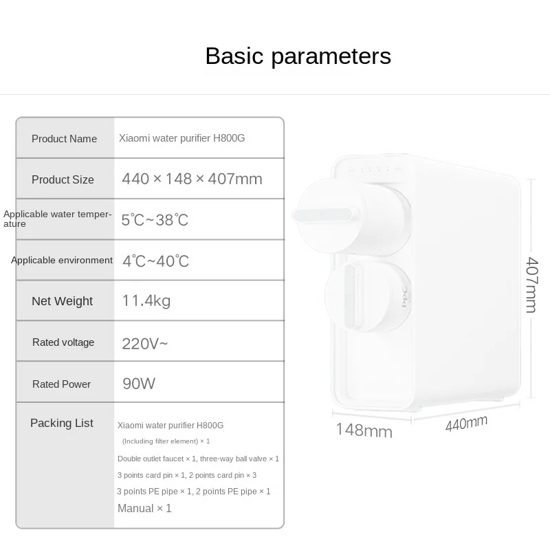 xiaomi filtro original osmose reversa purificador de agua 05