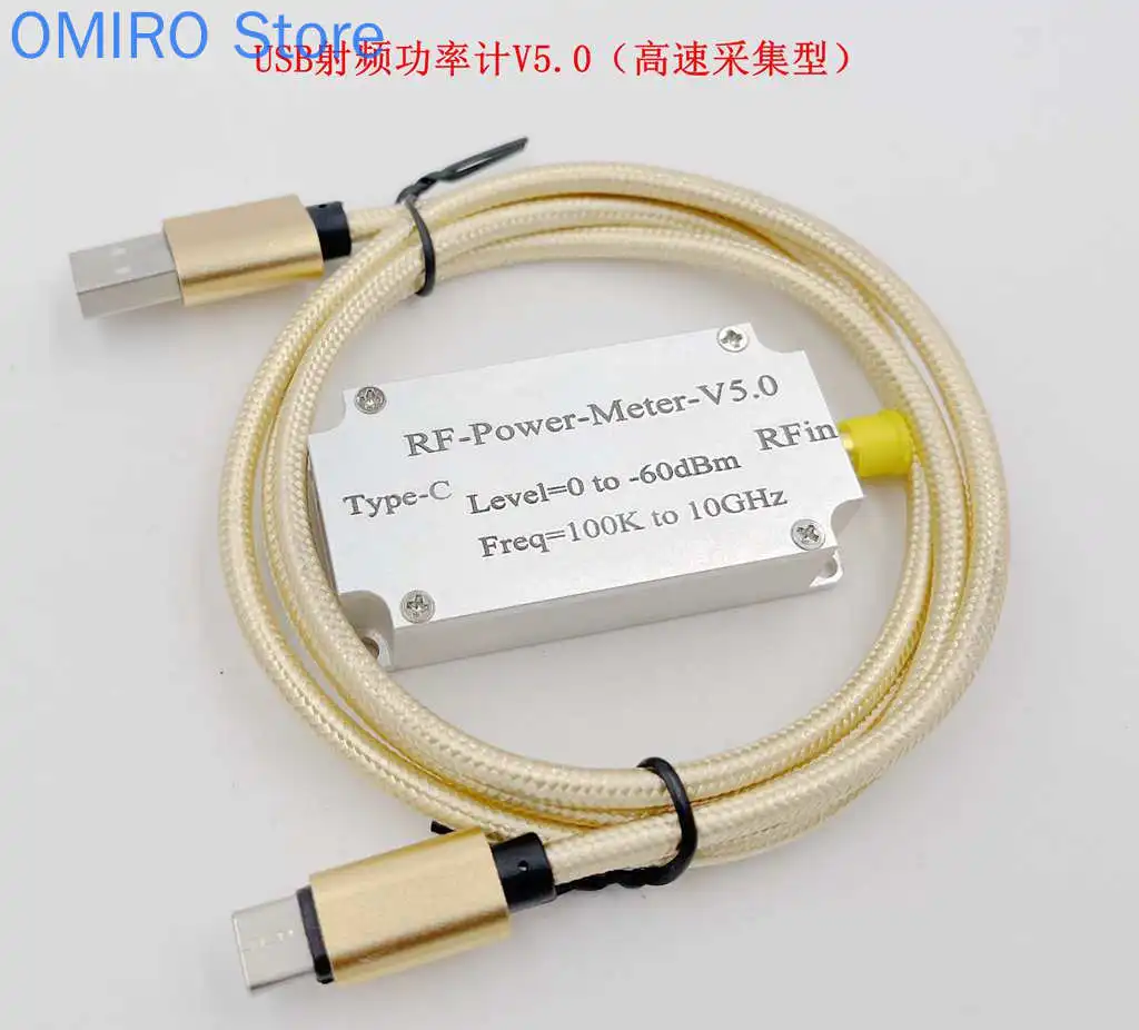 

Радиочастотный измеритель мощности V5 100k-10 ГГц, USB-датчик связи, детектор мощности, измерение амплитуды