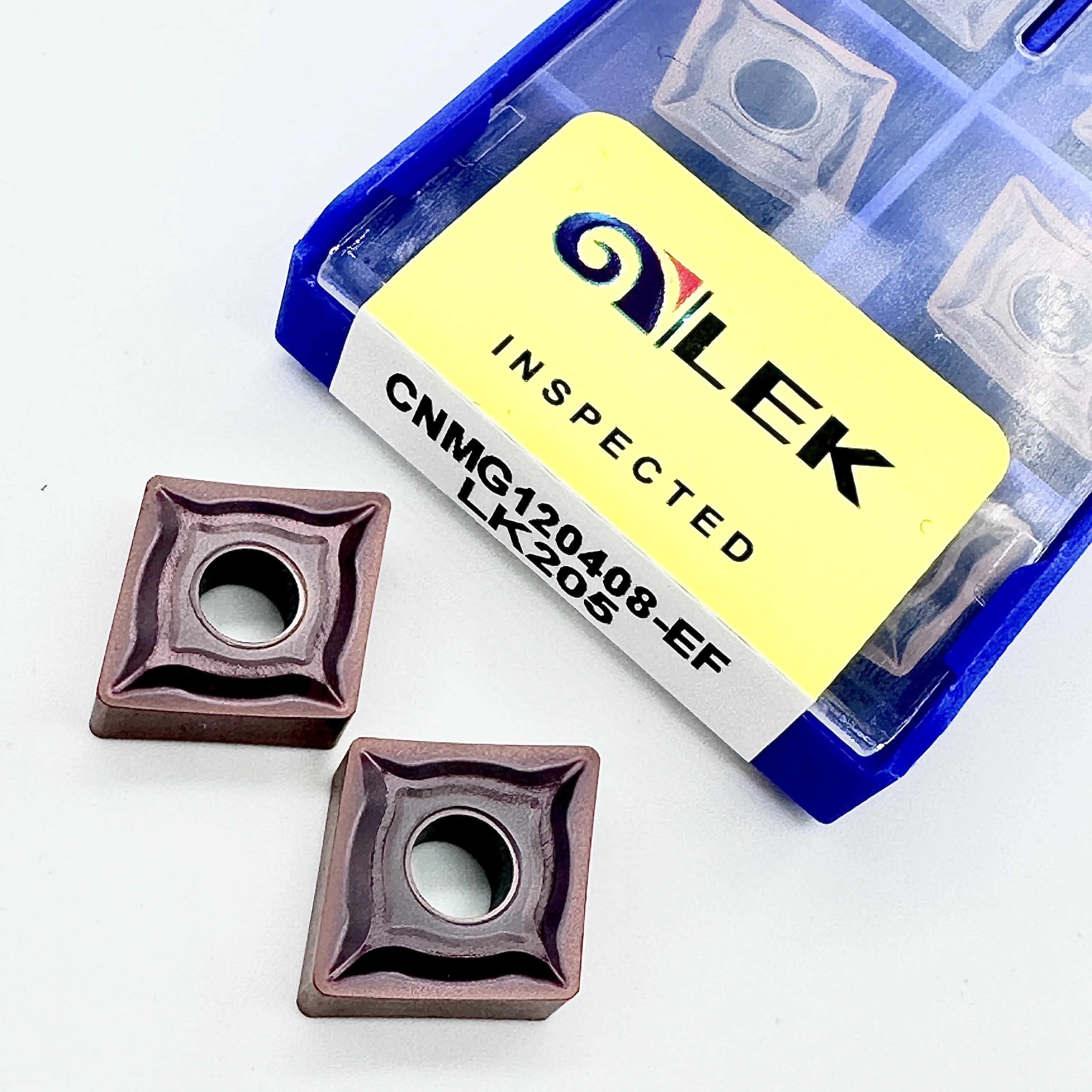 CNMG120404 CNMG120408-EF LK205 카바이드 인서트 외부 선삭 공구 CNC 선반 강철 가공 고품질 절삭 공구