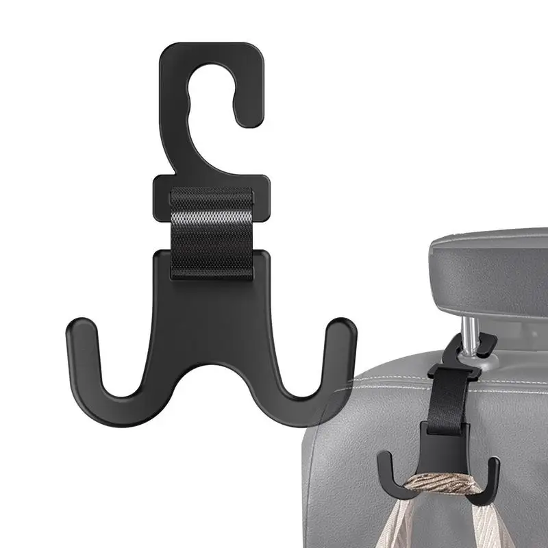

Car Organizer Hook Multifunctional Car Backseat Headrest Hanger For Purse Grocery Bags Handbag & Backpack Fibre Car Seat hook