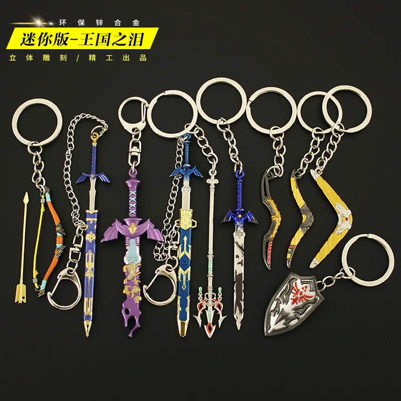 Gioco Lacrime Del Regno Portachiavi Breath Of The Wild Mini Link Sea Wind Dart Portachiavi Chaveiro Per Donna Uomo Llaveros Jewelry