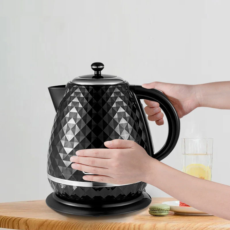 1.7 L Stainless Steel Double Wall Electric Kettle 2200w Carbon Fiber 220V -  AliExpress