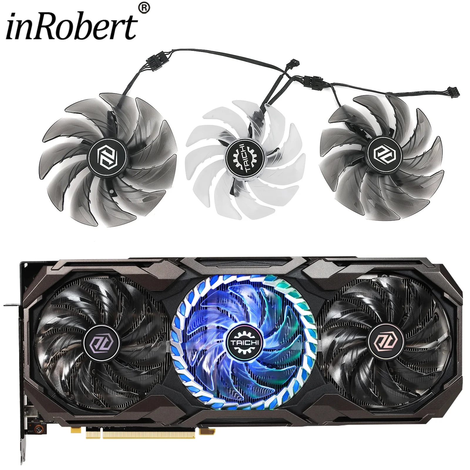 95Mm Fdc10U12S9-C 85Mm Fdc10H12S9-C Ventola Per Scheda Video Per Ventola Di Ricambio Per Scheda Grafica Asrock Amd Radeon Rx 6800 Xt Taichi X