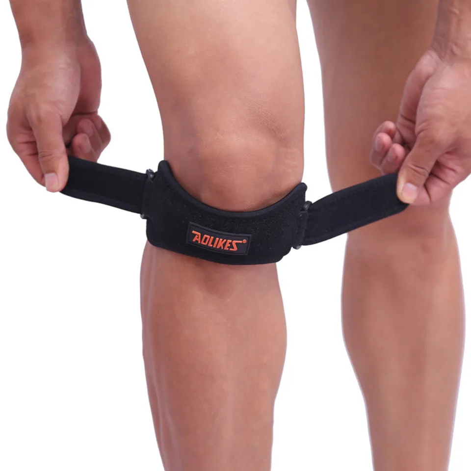 AOLIKES 1PCS Knee Braces for Knee Pain Patella Support Strap Adjustable Patellar Tendon Stabilizer Band for Jumpers knee support,patellar band,knee brace,knee wraps