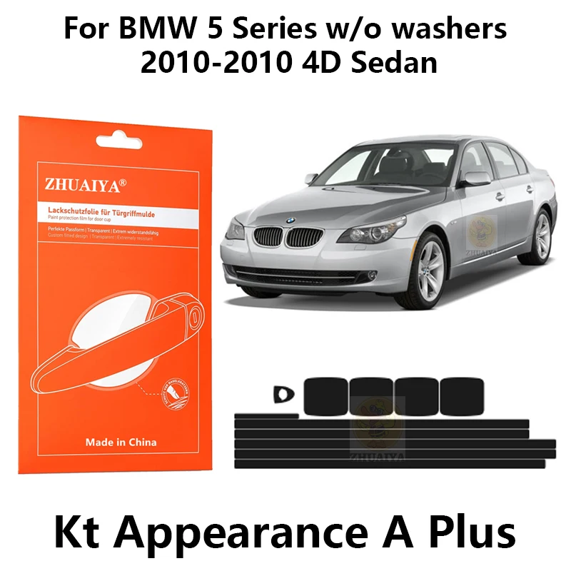 

Защитная пленка ZHUAIYA для красок дверной ручки, ТПУ PPF для BMW 5 серии w/o washers2010-2010 4D Седан