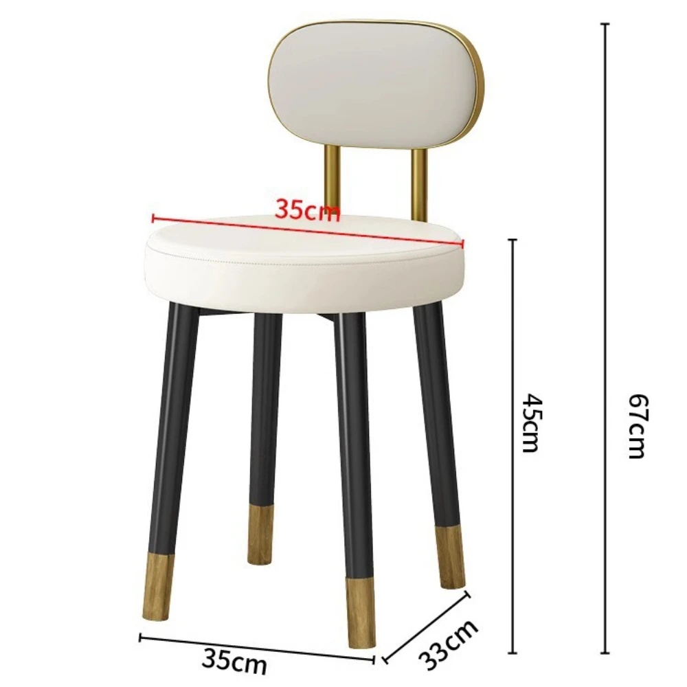 Modern Dining Chairs Modern Home Furnishings Simple Chair Bedroom Thickened Durable Dressing Luxury Household Breathable Chairs