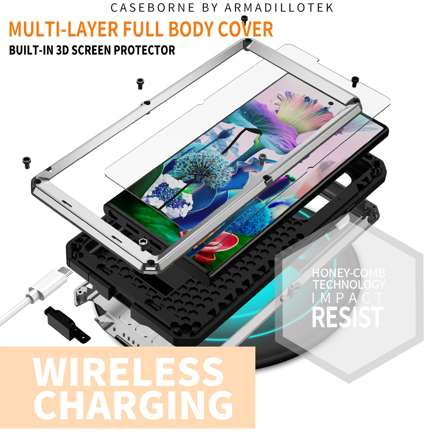 R-just Camshield Slide Camera 360 Full Metal Aluminum Armor Kickstand Phone Case For Samsung Galaxy S23 S22 S21 Ultra Plus Cover