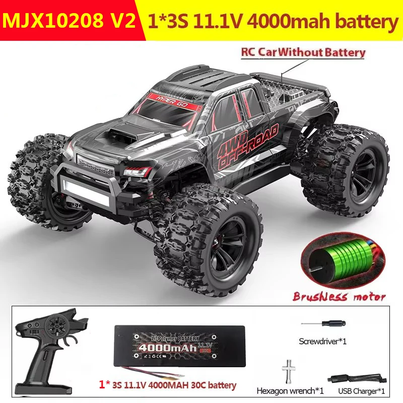 MJX 10208 V2 オフロード　ラジコン アウトレット】MJX 1/10 Hyper Go 10208 V2 RCモンスター