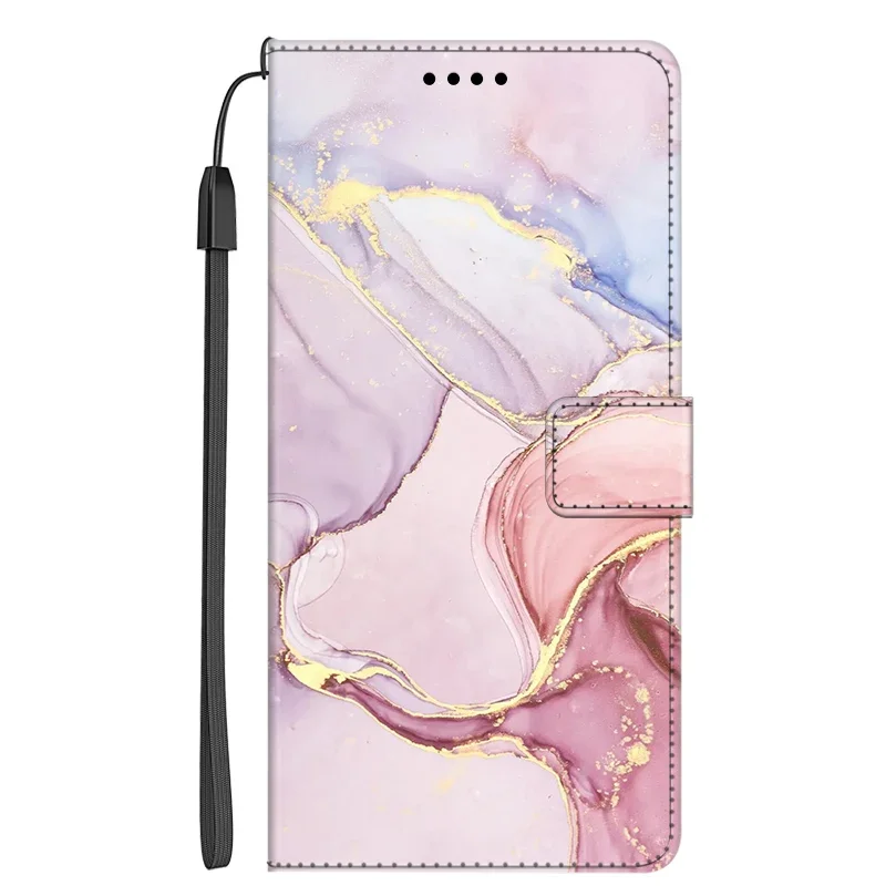 Elegant Marble Flip Leather Wallet Phone Case