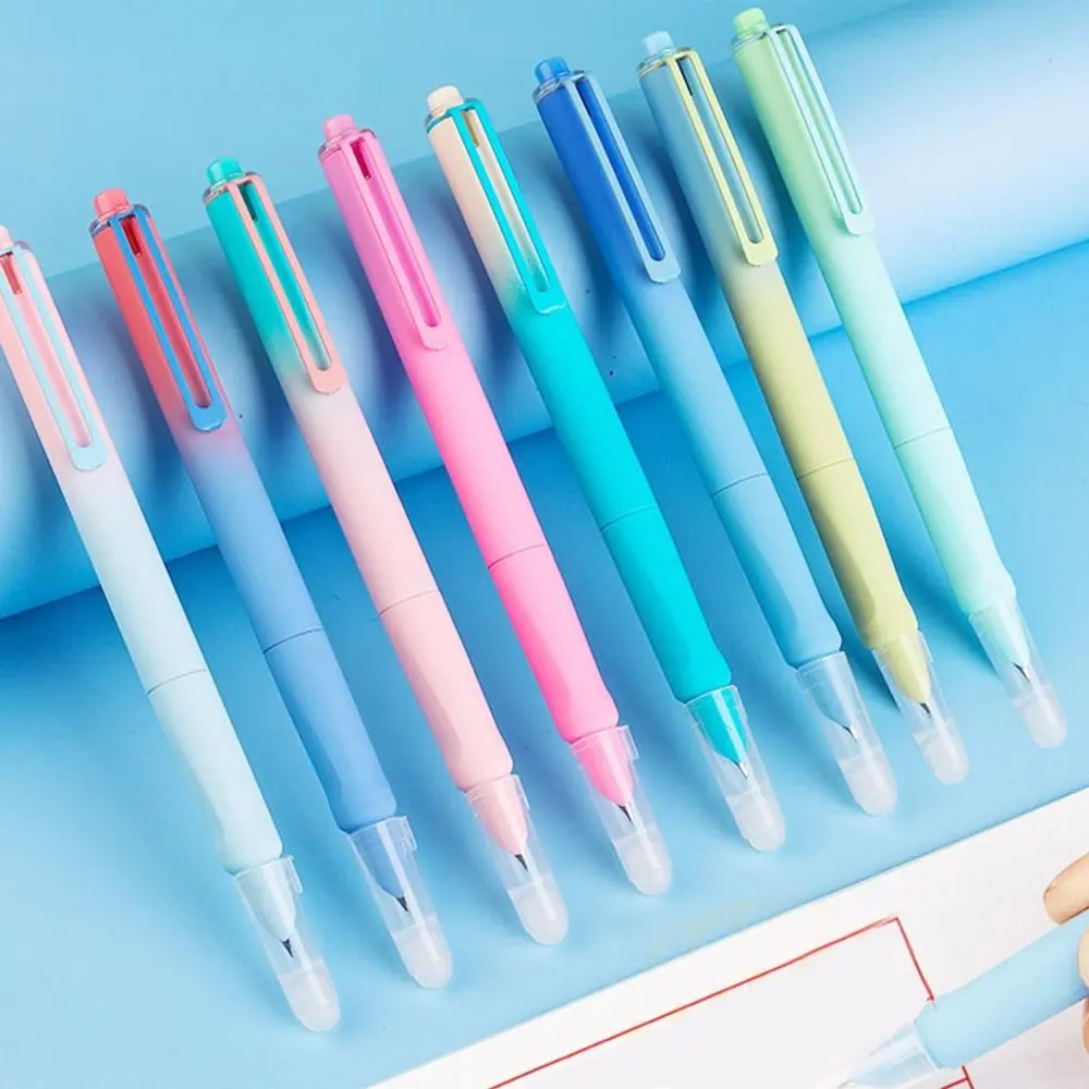 

1Pc Replaceable Ink Capsule Thermal Erasable Fountain Pen Magic Pen With Eraser 0.38mm Press Fountain Pen Writing Stationery