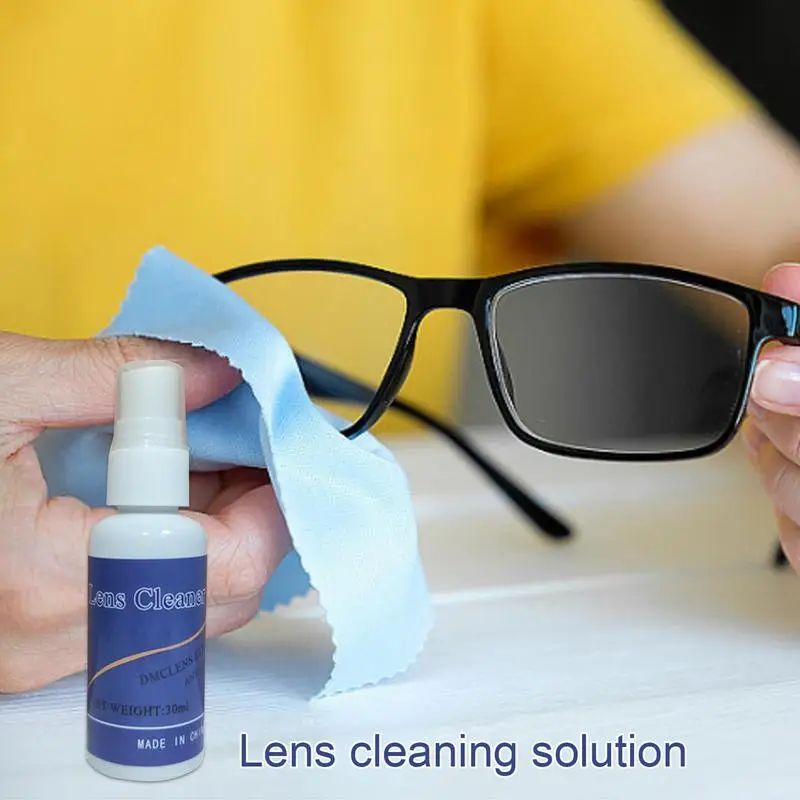 Limpiador de gafas con pulverizador, limpiadorde lentes de cámara, solución de pulverización multiusos, 30ml