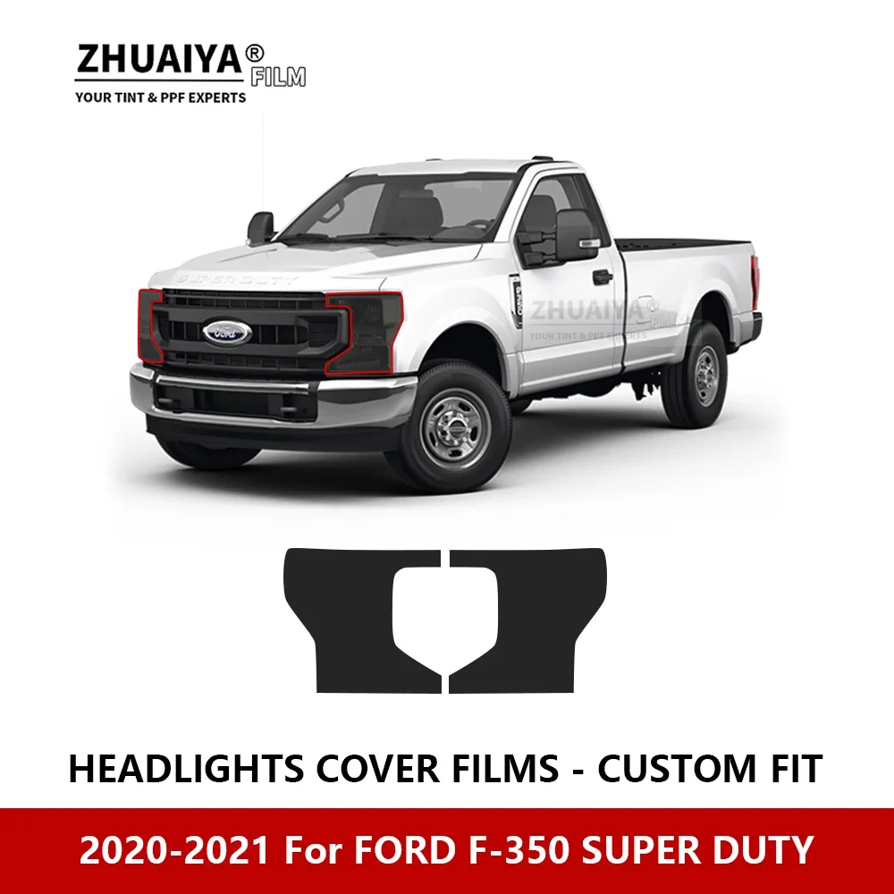 

Для FORD F-350 SUPER DUTY 2020-2021 Автомобильная внешняя фара с защитой от царапин PPF предварительно вырезанная Защитная пленка для ремонта автомобильных наклеек