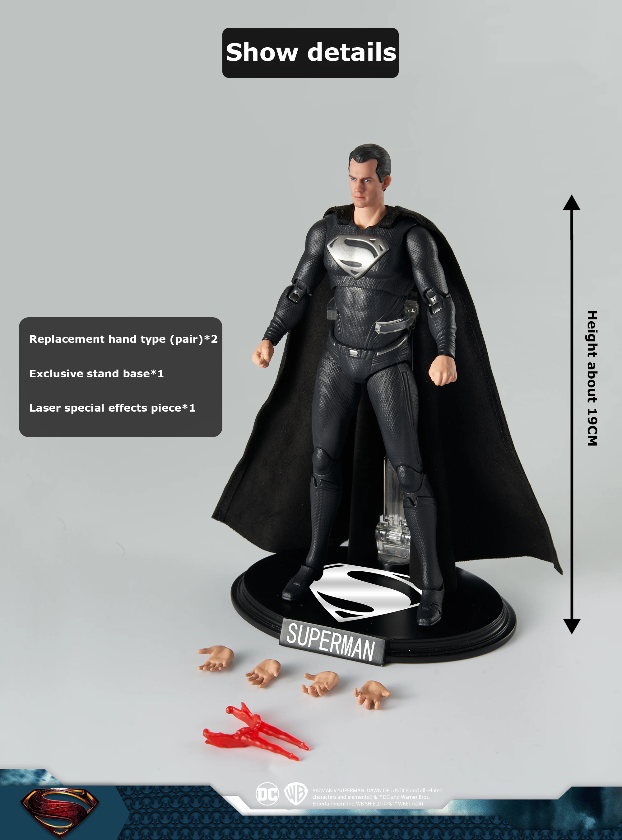 fondjoy スーパーマン 1/9 フィギュア デラックスエディション FondJoy DC Studios Superman Deluxe Edition Action Figure