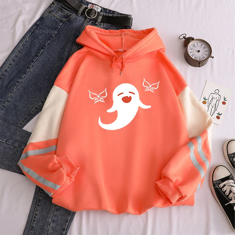 Harajuku Open World Adventure Game Genshin Impact Hu Tao Kawaii Cartoon Women Hoodies Aesthetic Streetwear Men Winter Sweatshirt comfy hoodie Hoodies & Sweatshirts