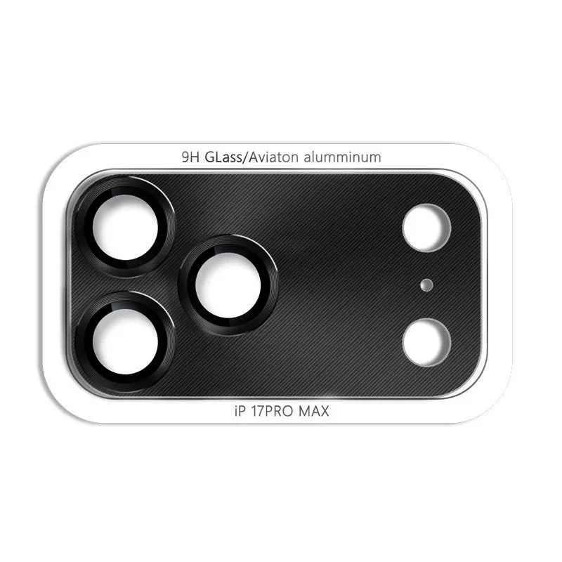 Premium Metal Camera Lens Protector with Tempered Glass Cover