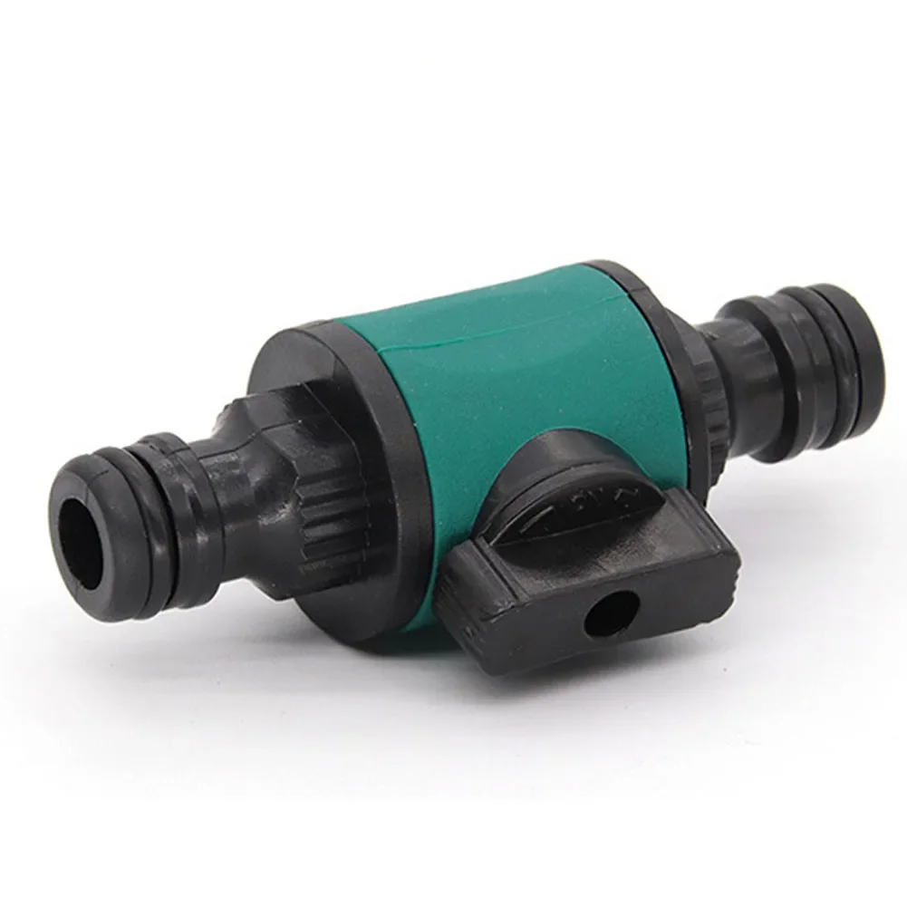 

Quick Connector Agriculture Tools Two-Way Watering Equipment Nipple Connector With Valve 1PCS Agriculture Supplies Garden Tools