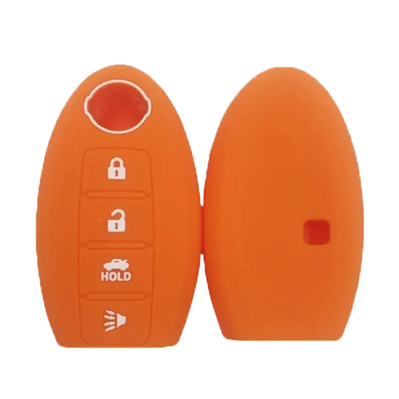 Premium 4-Button Silicone Car Keycase Accessory