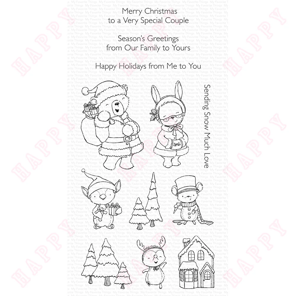 

Christmas Characters 2023 Arrival New Metal Cutting Dies and Stamps Scrapbooking DIY Decoration Craft Embossing Christmas Deer