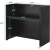 Front Desk Counter, 47 Inch Small Retail Counter Checkout, Lobby,  Small Office, Reception Area (47.2" W x 19.7" D x 43.3" H) 6
