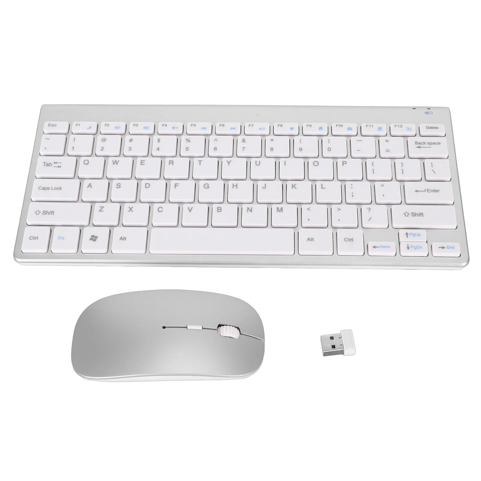 2.4G 무선 키보드 마우스 키트 홈 PC 노트북 용 USB 수신기가있는 슬림 자동 스마트 무선 키보드 마우스 세트