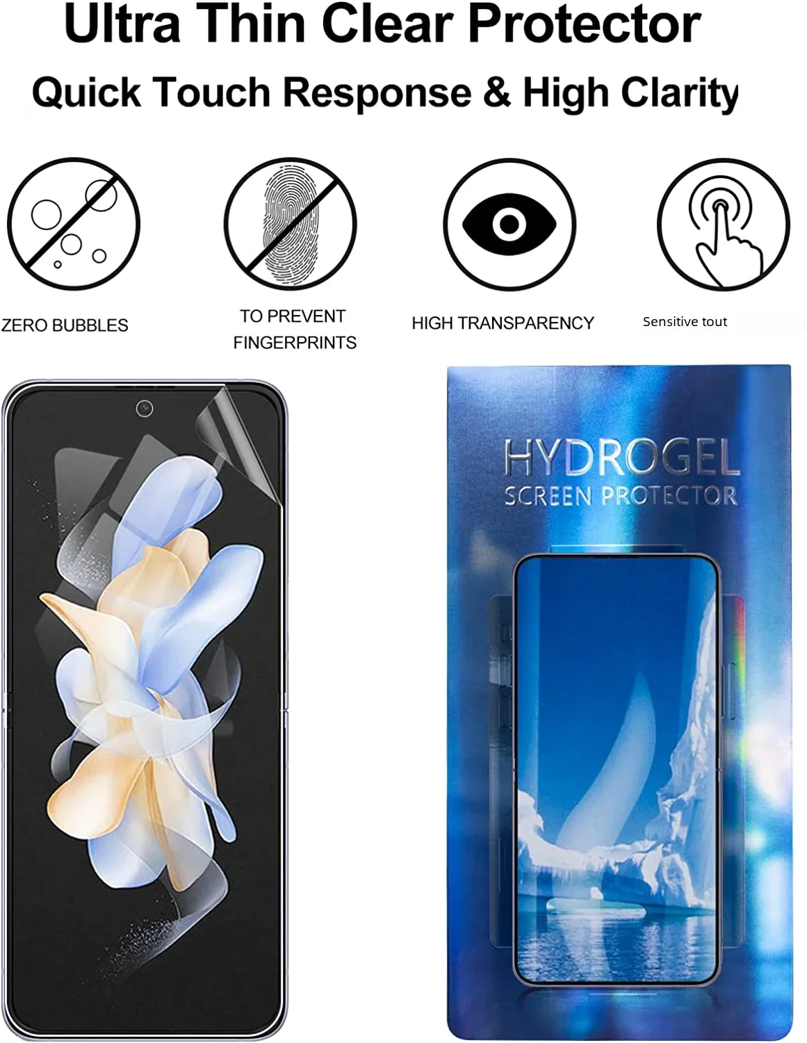 5 قطعة فيلم هيدروجيل لهاتف سامسونج جالاكسي Z Flip...