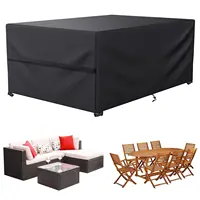 Patio Table Chair Cover Heavy Duty 600D UV Resistant Waterproof Snow Protection for Outdoor Furniture Rectangular Dining Table 1