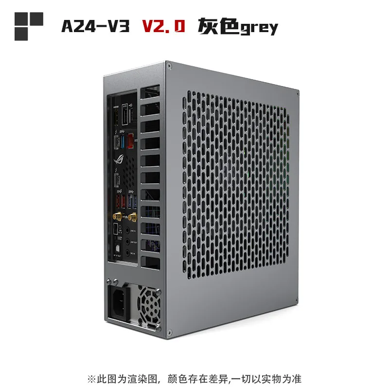 스팟 Lzmod 미니 A24-V3 2.0 코어 디스플레이 1u 전원 공급 장치, ITX 섀시, 모든 알루미늄 합금, 4L