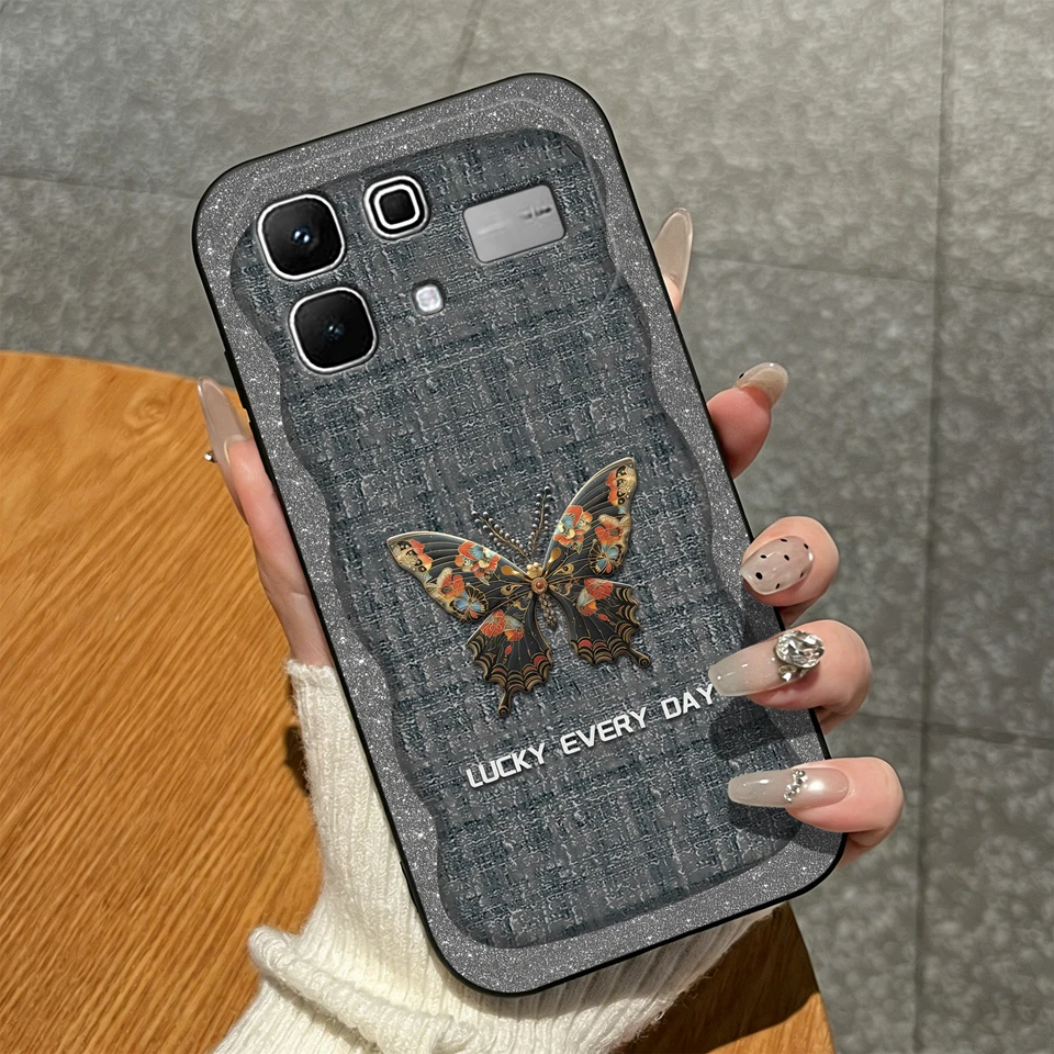Pretty Flower Leopard Print Non-Slip Matte Silicone Case - Stylish Protective Shell