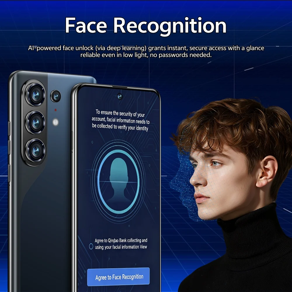 K-Touch Mobile Phones For S26 Ultra Android 15 Smartphone 7.3 Inch Cell Phone 8000mAh Face Unlock 5G Dual SIM 16+48MP Camera Global Version Cellphones