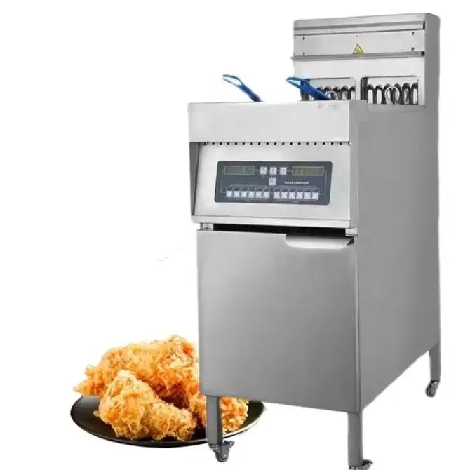 Máquina comercial da fritadeira com indução do temporizador e do controle da temperatura, batatas fritas para o restaurante