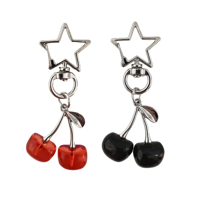 Portachiavi A Forma Di Ciliegia Mabor - Con Ciondolo A Stella Stile Y2k Kawaii Regalo Per Donne 667929