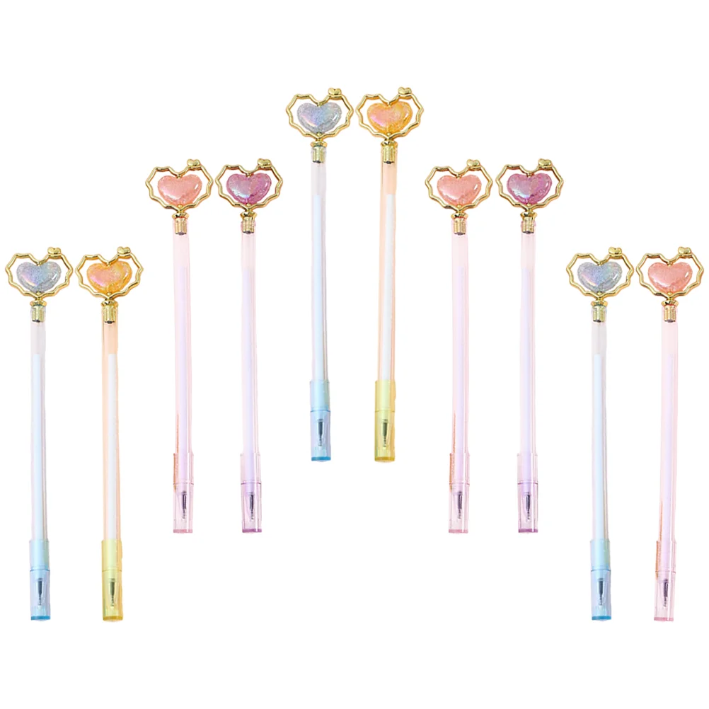 

10 Pcs Love Ball Pen Pens Fountain Gel Cute Adorable Plastic Prize Gifts Student Use