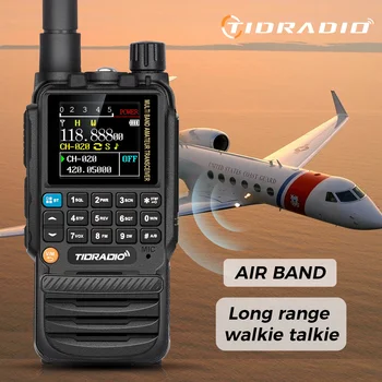 TIDRADIO H3 Walkie Talkie Phone APP Wireless Programming HAM Air Band Long Range Radio USB Type-C Cable Programming &Charge 1