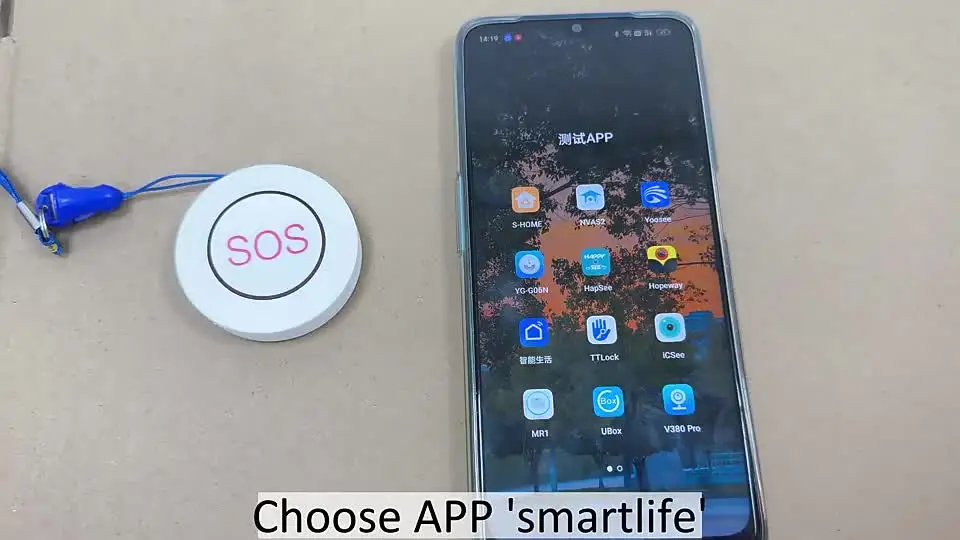 Умная кнопка аварийной сигнализации Tuya Wi-Fi SOS