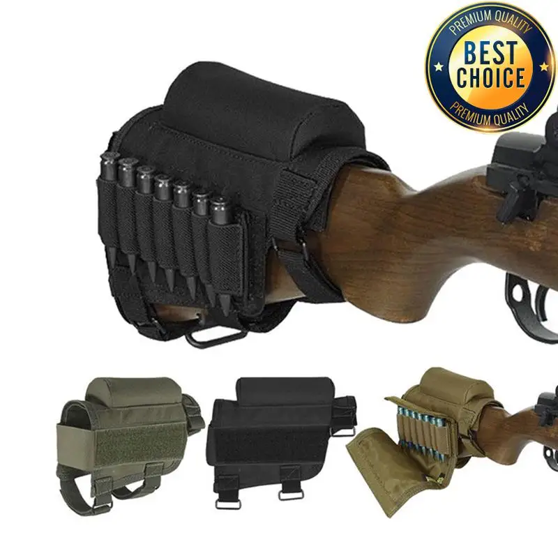 Nylon Tactical Rifle Cheek Rest Ammo Pouch Bag for Hunting
