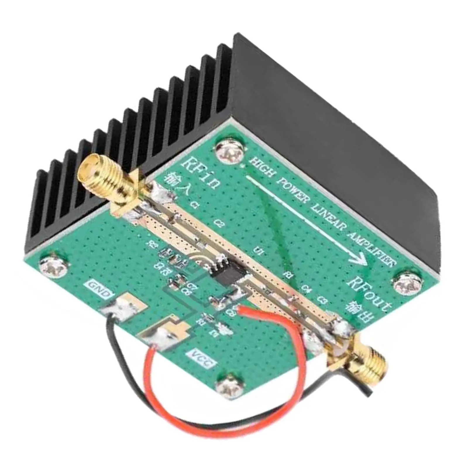 Amplificador de Potência do rf com Dissipador de Calor Módulo da Amplificação de Rf2126 2.4ghz 1w 4002700mhz Detector Logarítmico do rf para o Rádio do Presunto de fm - Image 4