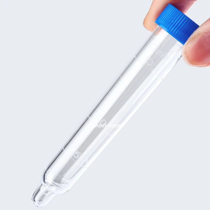 12ml test tube PS Tube Centrifuge Tubes Urine sediment test tube plastic physical examination urine lab with ​graduated