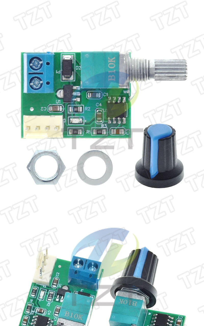 DC12V Lüfterregler PWM-Geschwindigkeitsregler mit Schalter, Einkanal, 4-polig, geräuscharm, für Computergehäuselüfter – Detail 4