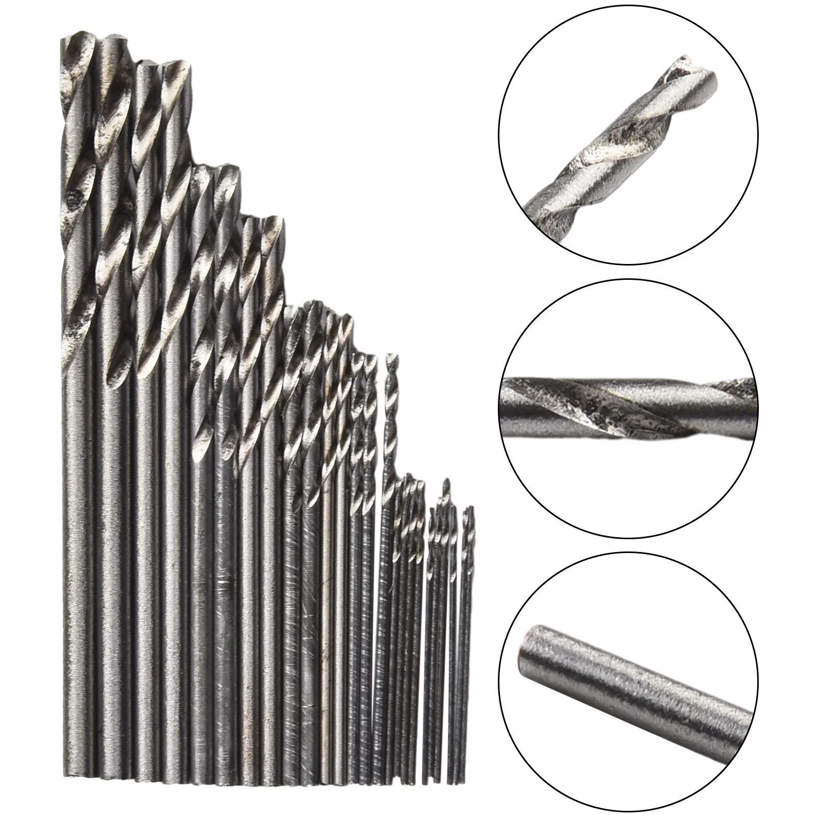 

Hammer Vise Straight Drill Bit Shank Woodworking 25Pcs Hss Bits Pins 0.5-3.0mm For Electrical Rotary Hammer Tool